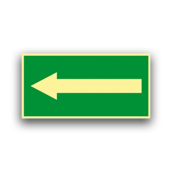 Richtungspfeil links / rechts - Fluchtwegzeichen Nachleuchtend