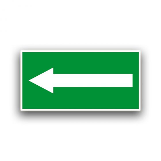 Richtungspfeil links / rechts - Fluchtwegzeichen