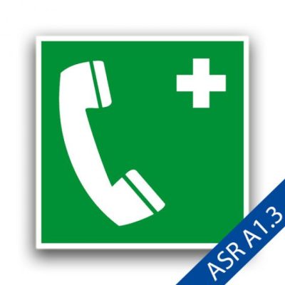Notruftelefon ASR A1.3- Rettungszeichen