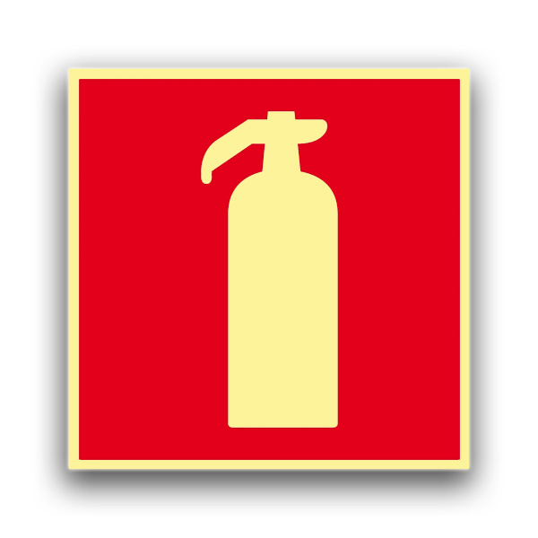 Feuerlöscher III - Brandschutzzeichen Nachleuchtend
