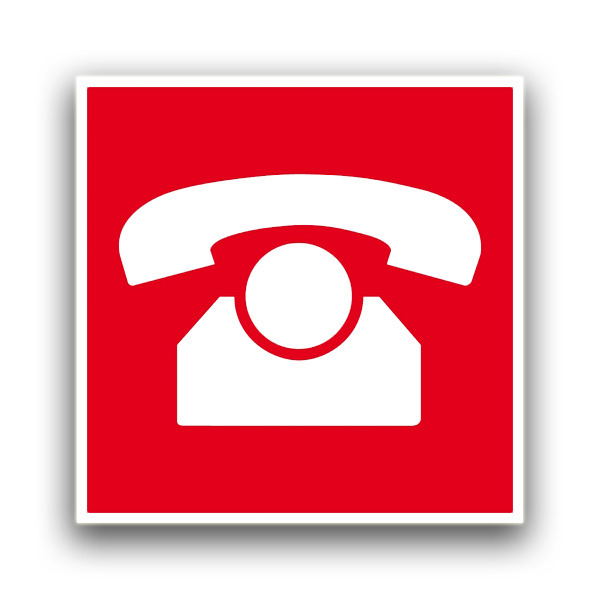 Nottelefon - Brandschutzzeichen