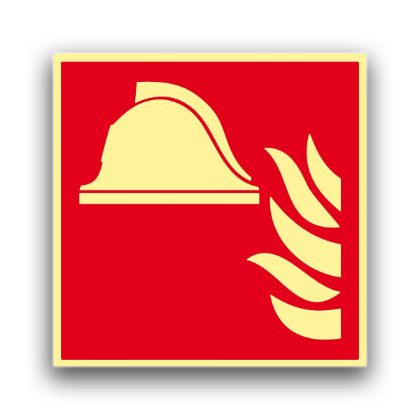 Mittel und Gerät zur Brandbekämpfung II - Brandschutzzeichen Nachleuchtend