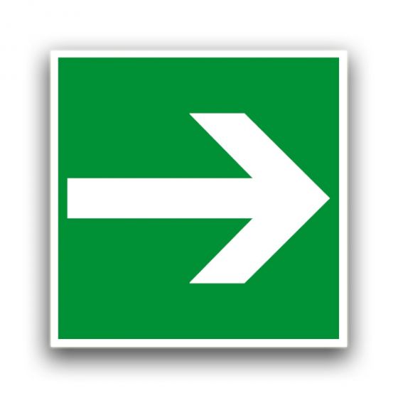 Richtungspfeil links / rechts IV - Fluchtwegzeichen