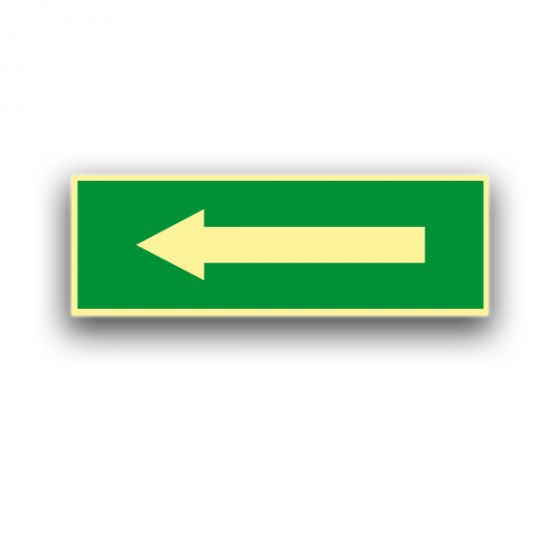 Richtungspfeil rechts / links - Fluchtwegzeichen Nachleuchtend