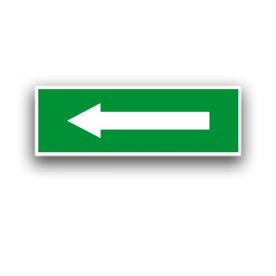 Richtungspfeil rechts / links - Fluchtwegzeichen