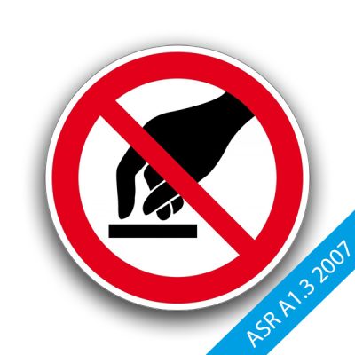 Berühren verboten - Verbotszeichen ASR A1.3 2007