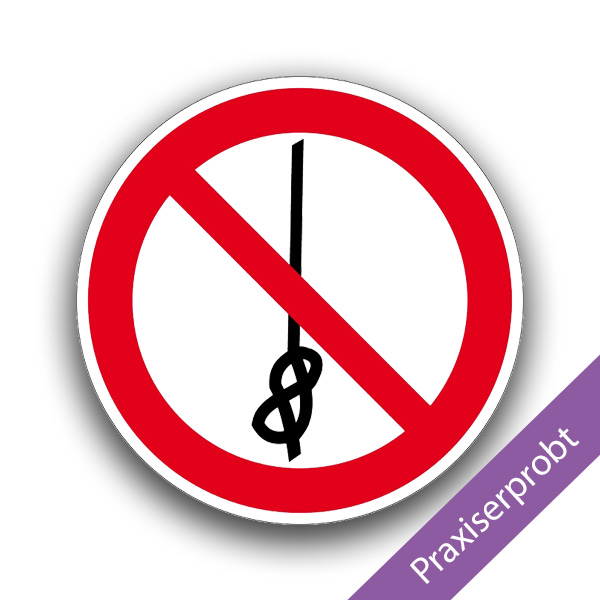 Knoten verboten - Verbotszeichen