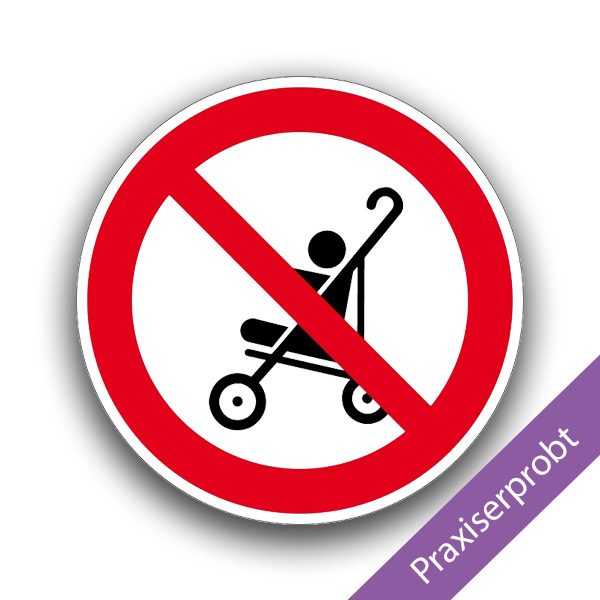 Kinderwagen verboten - Verbotszeichen