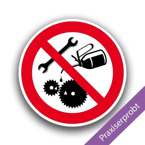 Verbot für Wartungs- und Reparaturarbeiten - Verbotszeichen