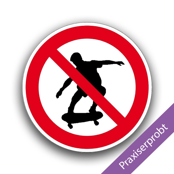Skaten verboten II - Verbotszeichen