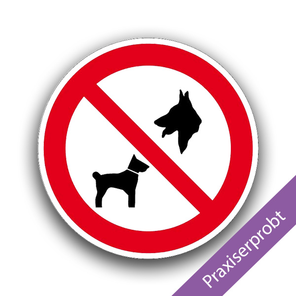 Hunde verboten - Verbotszeichen