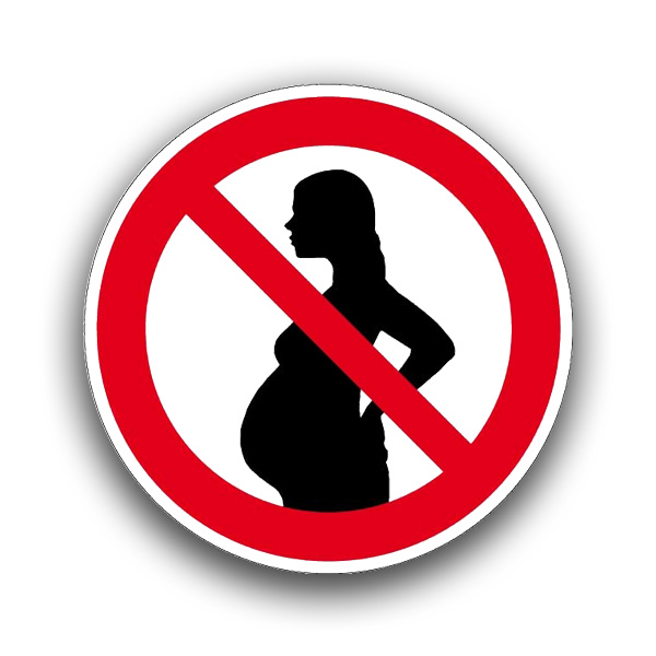 Schwangere verboten - Verbotszeichen
