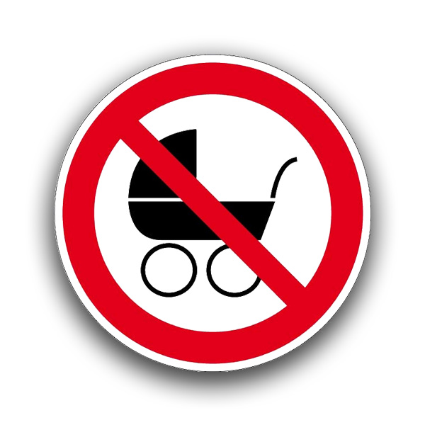 Kinderwagen verboten II - Verbotszeichen