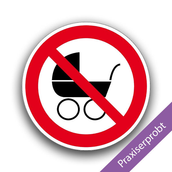 Kinderwagen verboten II - Verbotszeichen
