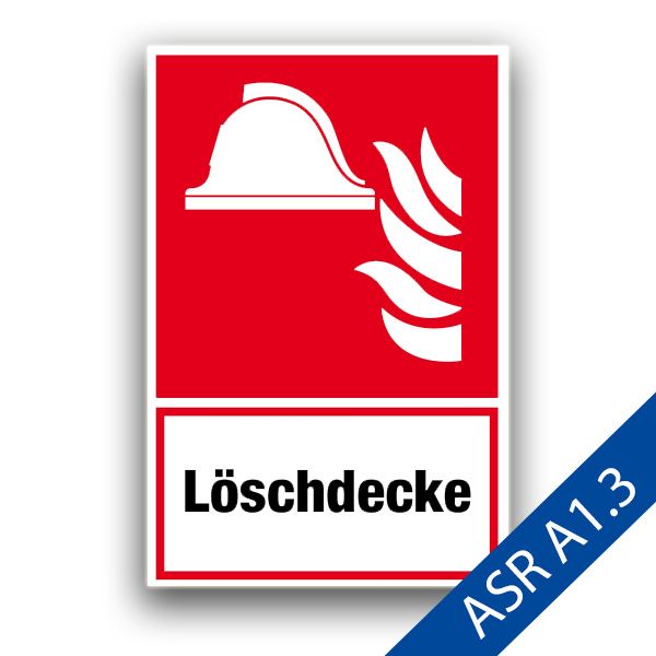 Löschdecke - Brandschutzzeichen ASR A1.3 F004