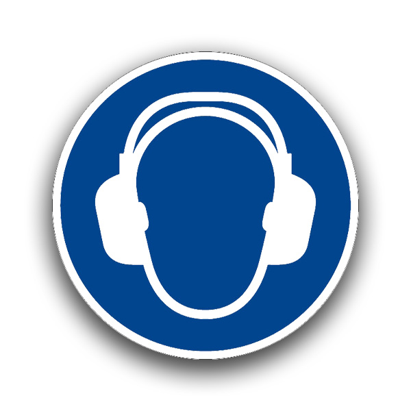 Gehörschutz benutzen III - Gebotszeichen