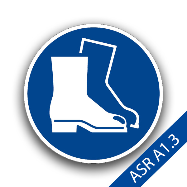 Fußschutz benutzen II - Gebotszeichen ASR A1.3 M008