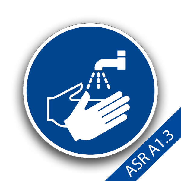 Hände waschen II - Verbotszeichen ASR A1.3 M011