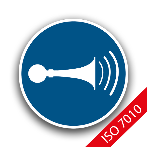 Akustisches Signal geben - Gebotszeichen ISO 7010 M029