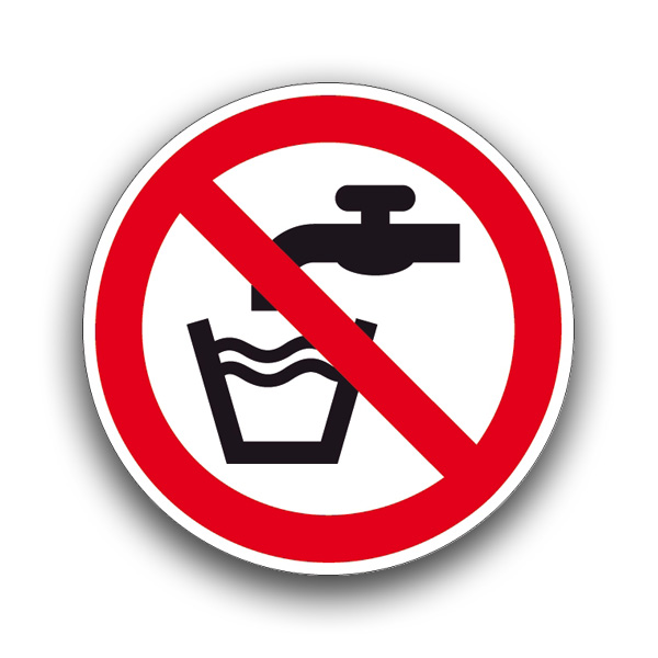 Kein Trinkwasser II - Verbotszeichen