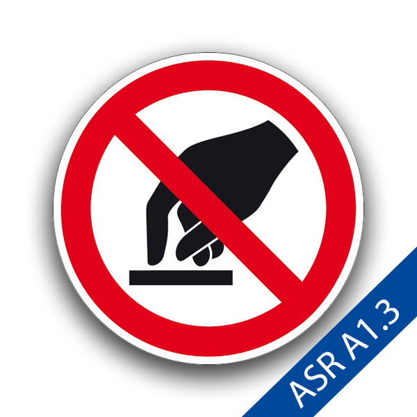 Berühren verboten II - Verbotszeichen ASR A1.3 P010