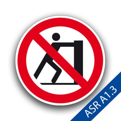 Schieben verboten II - Verbotszeichen ASR A1.3 P017