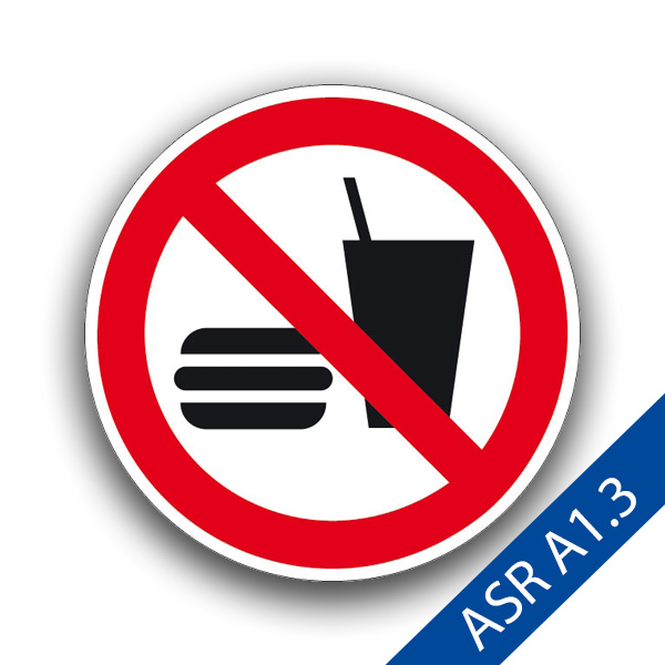 Essen und Trinken verboten II - Verbotszeichen ASR A1.3 P022
