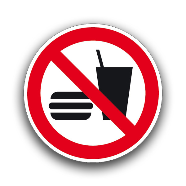 Essen und Trinken verboten II - Verbotszeichen