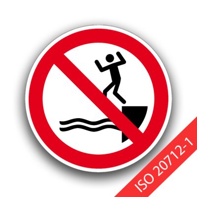 Ins Wasser springen verboten - Verbotszeichen WSP014-ISO 20712-1