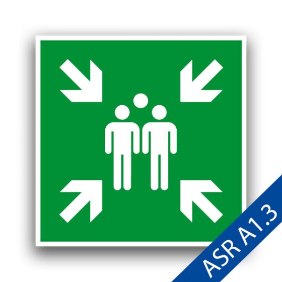 Sammelstelle - Fluchtwegzeichen ASR A1.3