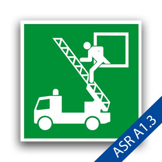 Rettungsausstieg - Fluchtwegzeichen ASR A1.3