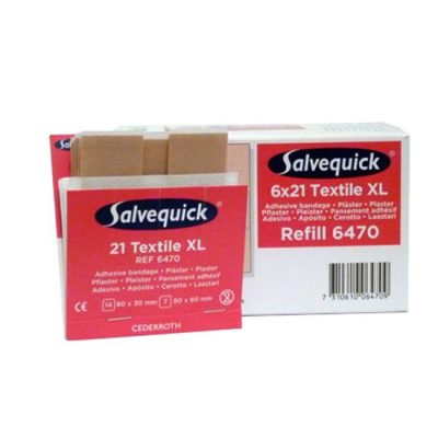 Salvequick Refill 6470 Sofortpflaster-Abschnitte, elastisch, 21 Stk