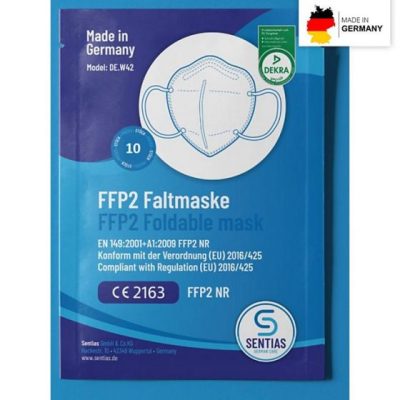 Faltmaske FFP2 nach EN 149 weiß 10 Stk.